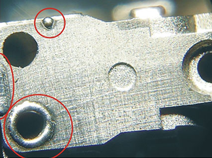 <a href='http://www.libo1212.com/product/3.htm' class='text_a'>模具激光焊機(jī)</a>修復(fù)模具效果